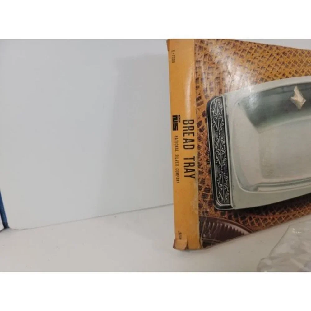 NOS New Vintage National Silver Company Japan Miranda Stainless Steel Tray 12.5